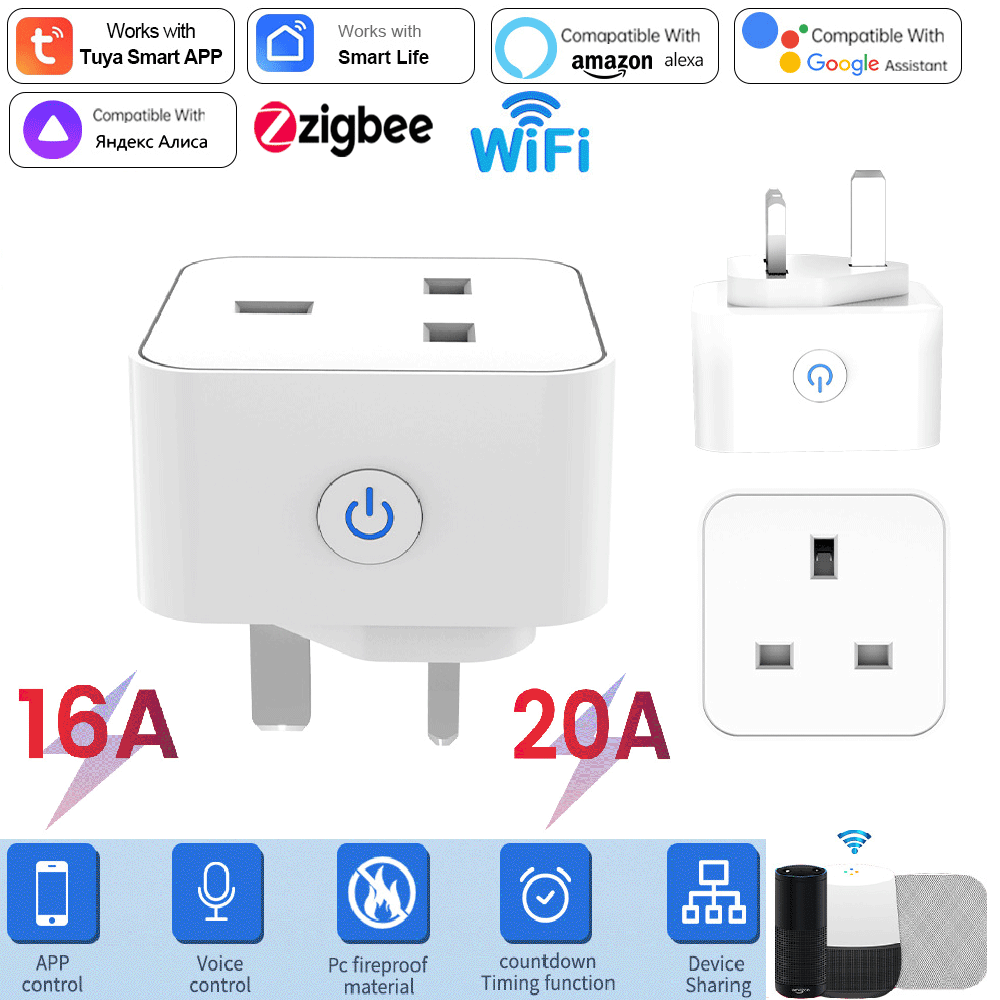Smart Home Or Smart Home - Tuya Smart Socket 16A/20A WiFi or