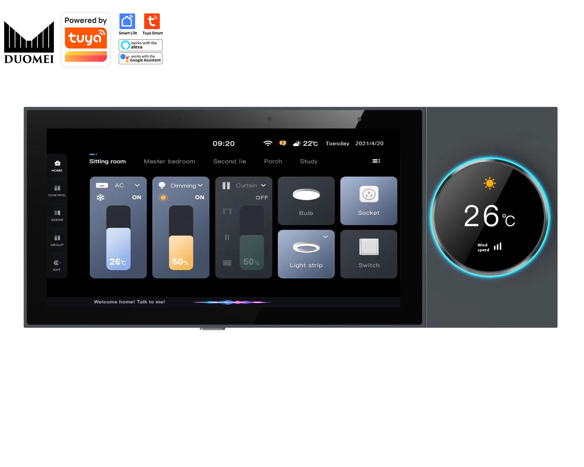 Smart Home Gateway - DUOMEI Smart Home System Tuya WiFi