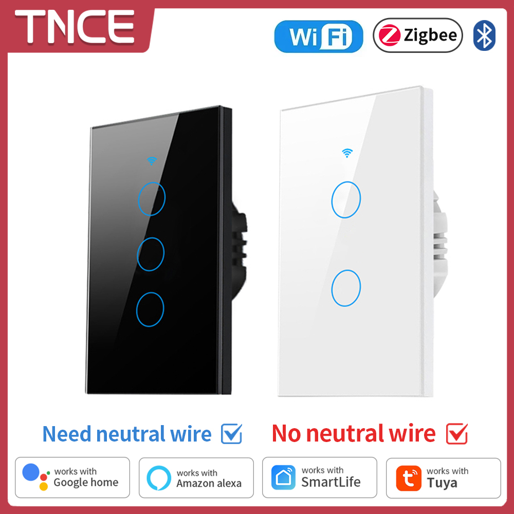 Smart Home Z Wave - TNCE Tuya WiFi/Zigbee Smart Light Switch,