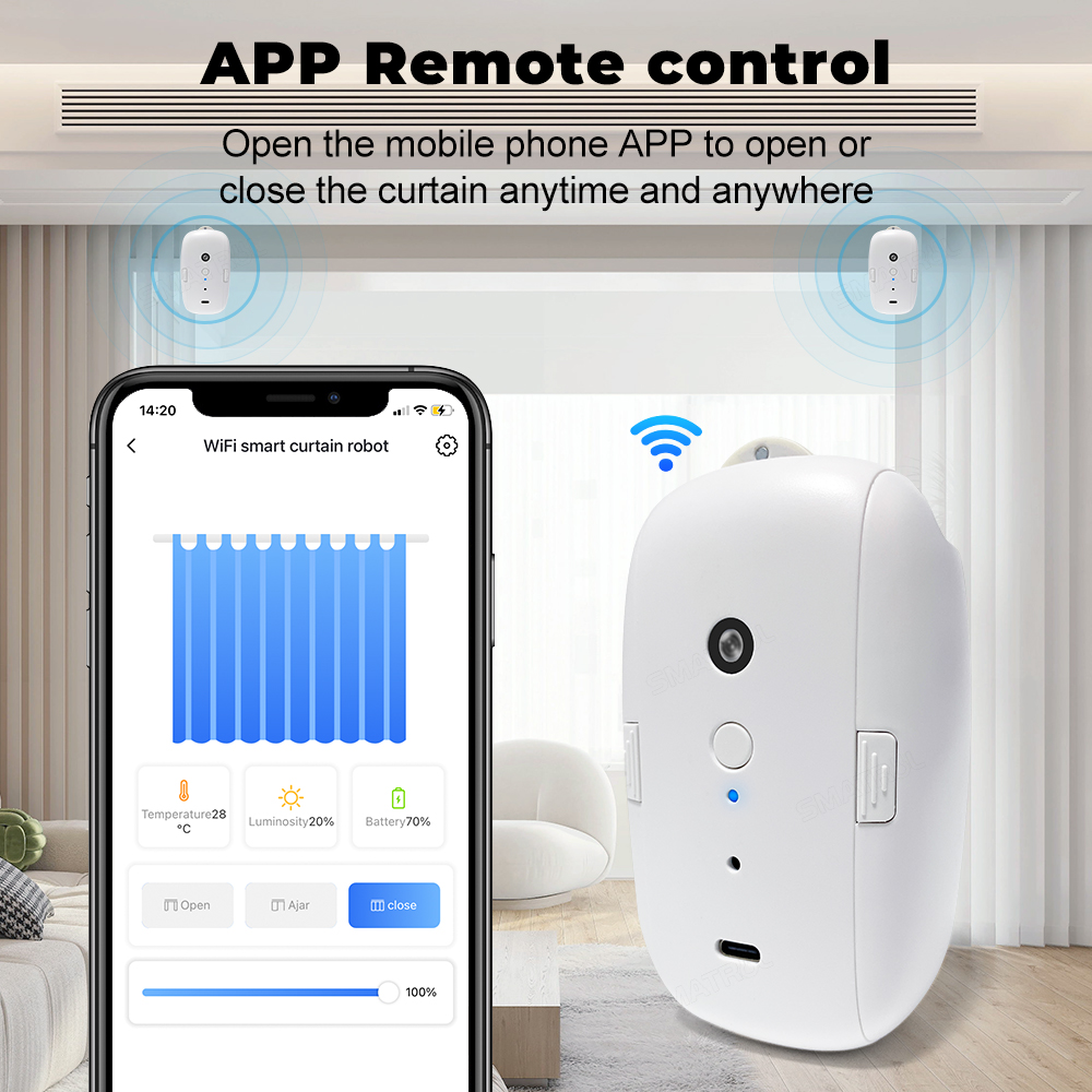 Tuya Smart Curtain Motor Bt Vo - đánh giá và giá Smart Curtain Robot