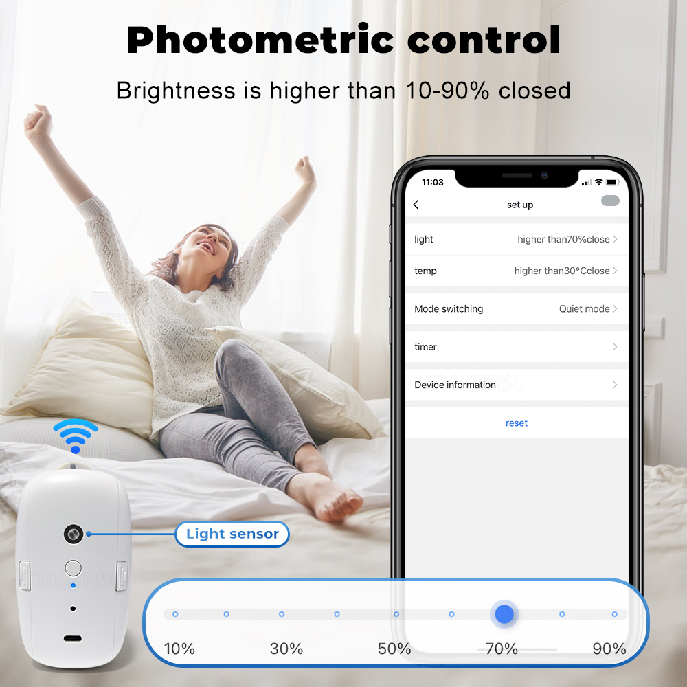 Tuya Smart Curtain Motor Bt Vo - đánh giá và giá Smart Curtain Robot