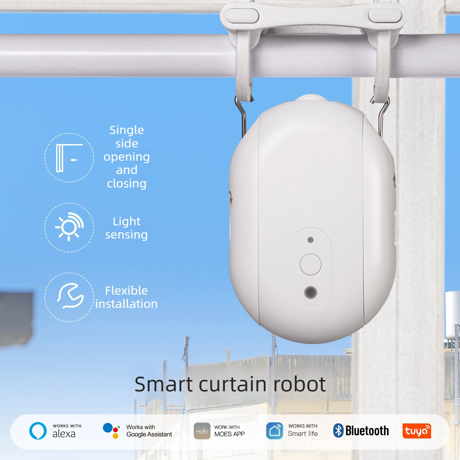 2026 Tuya Smart Home Zigbee Cu - đánh giá và giá Smart Curtain Robot