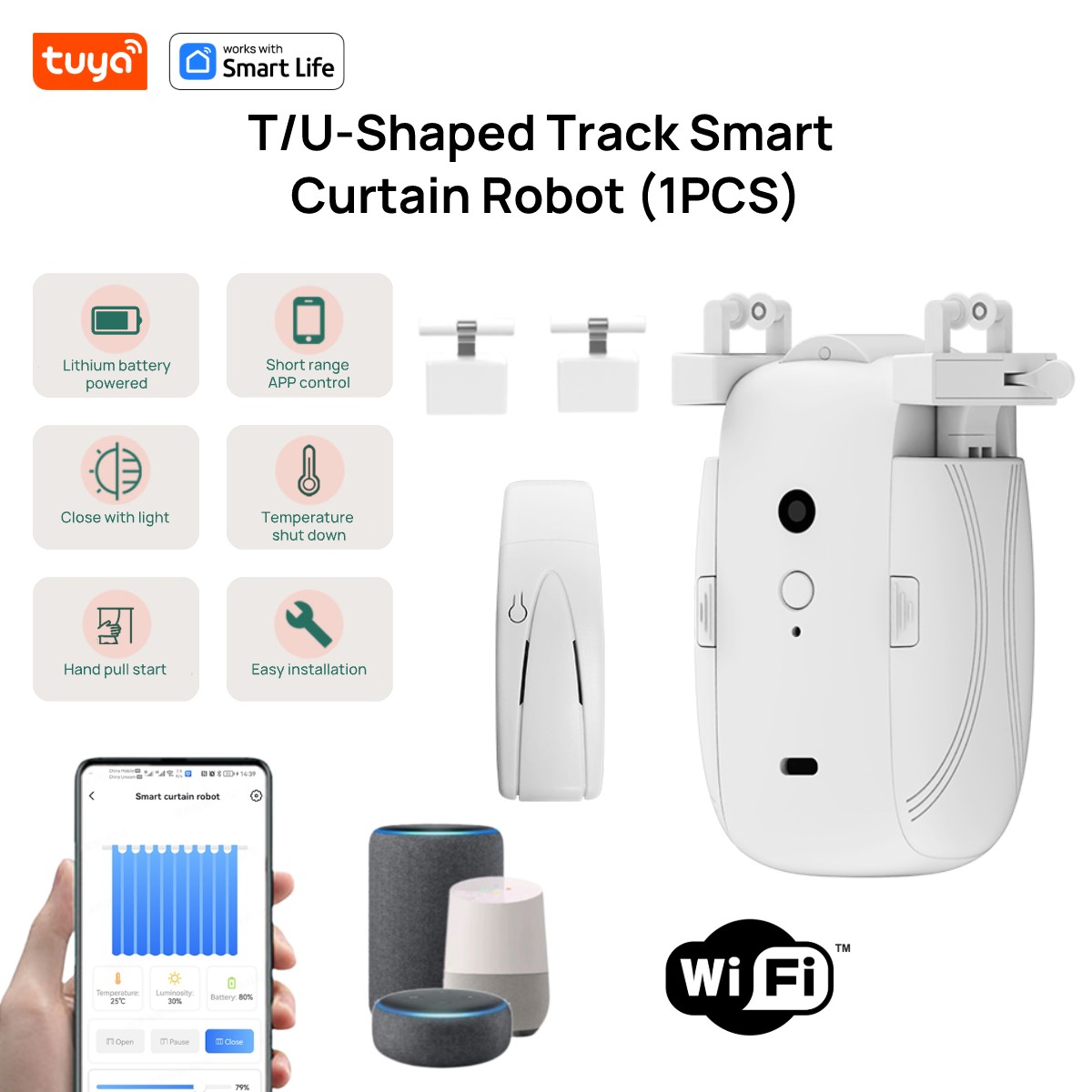Tuya Smart WiFi Curtain Robot  - đánh giá và giá Smart Home Hub Ikea