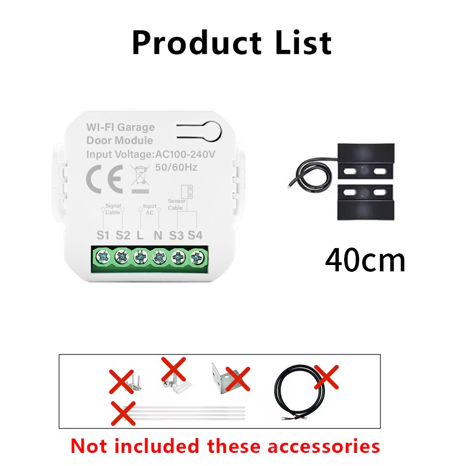 Smart Tuya WiFi Garage Door Sw - đánh giá và giá Smart Garage Door Opener
