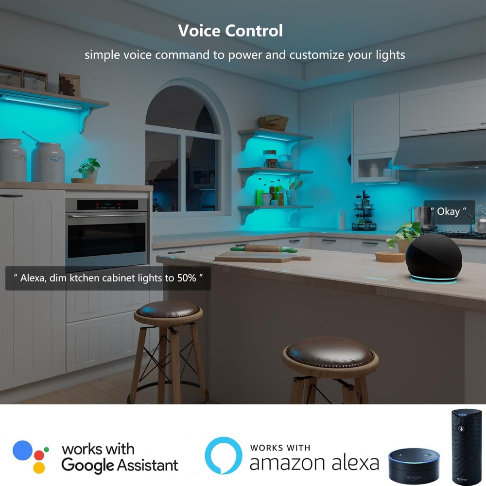 DC12V RGB Color Under Cabinet  - đánh giá và giá Alexa Compatible Bulb