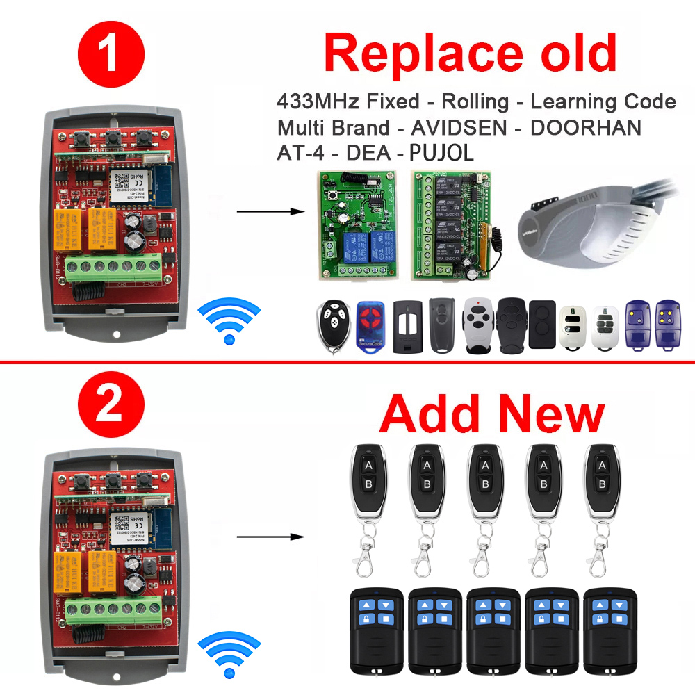SMG8112 Tuya WIFI Smart Door O - đánh giá và giá Smart Garage Door Opener