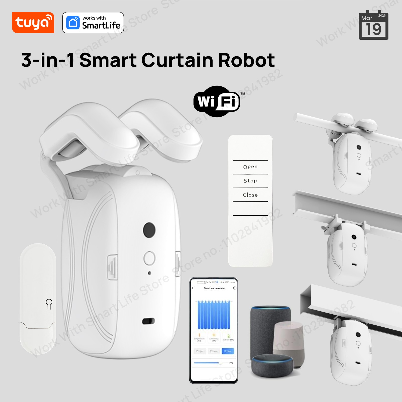 1/2PCS Tuya Smart WiFi Curtain - đánh giá và giá Smart Home Hub Ikea