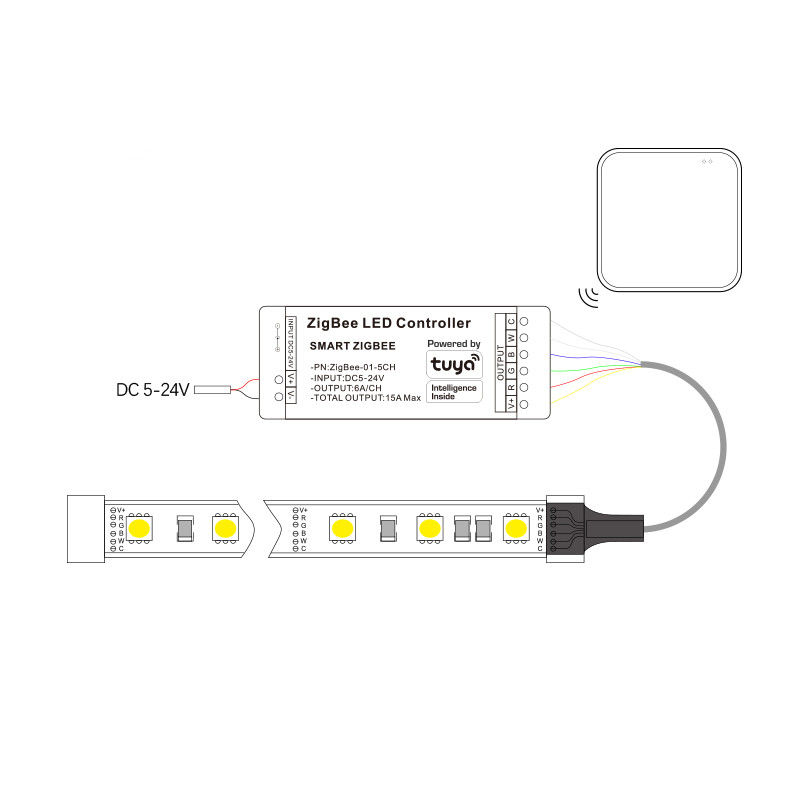 Tuya Zigbee LED Controller Sma - đánh giá và giá Alexa Compatible Bulb