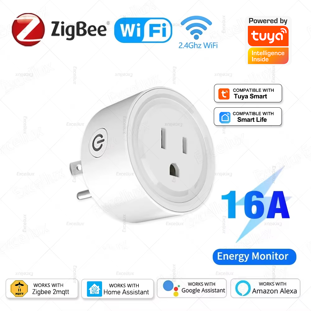 Tuya WiFi Or Zigbee Smart Sock - đánh giá và giá Smart Home Or Smart Home
