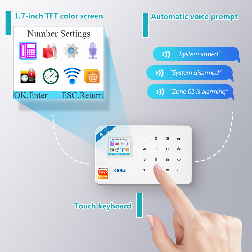 KERUI W181 Alarm System Secutr - đánh giá và giá Smart Home Cctv