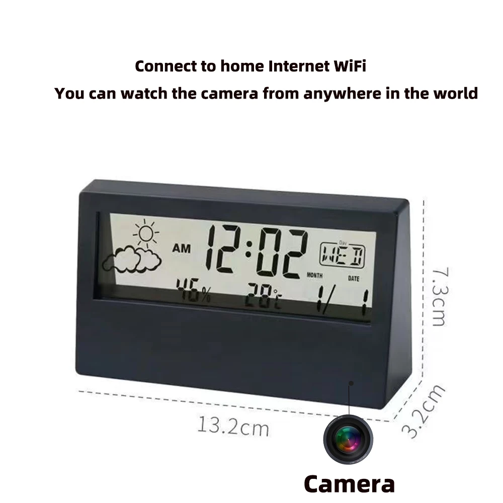 4K WiFi Clock Camera with Moti - đánh giá và giá Smart Home Cctv