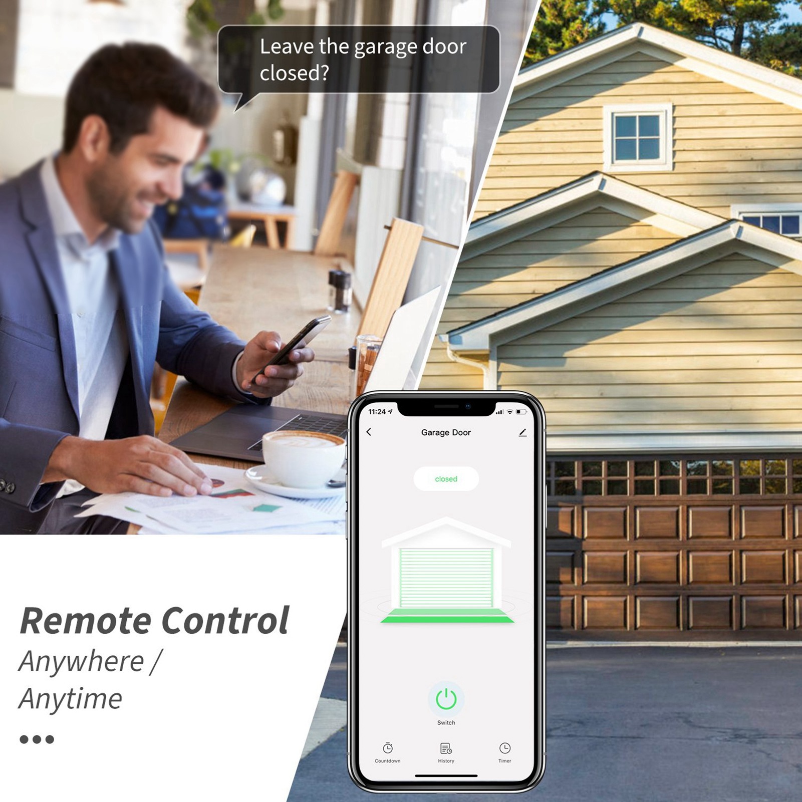 Intelligent WIFI Garage Door   - đánh giá và giá Smart Garage Door Opener